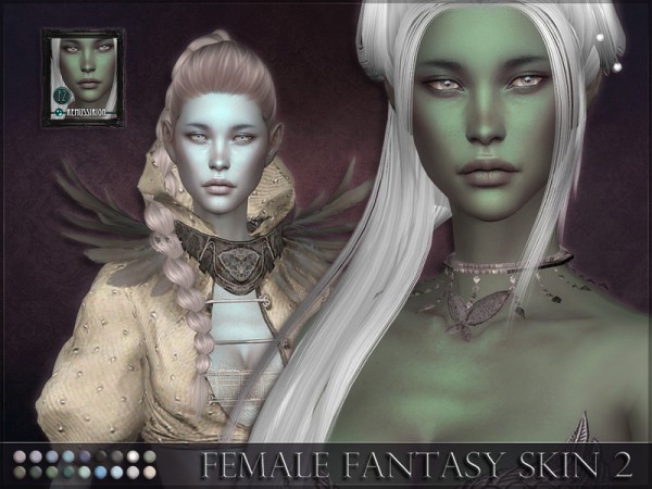  The Sims Resource: Fantasy Skin 2 and Cleavage detail by RemusSirion