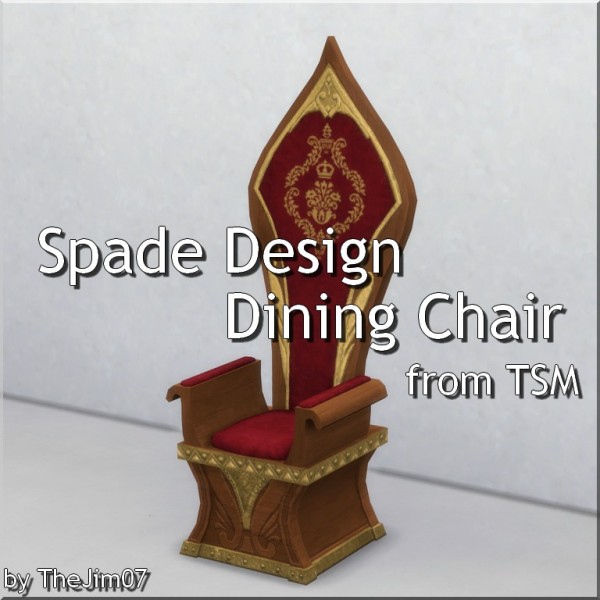  Mod The Sims: Spade Design Dining Chair by TheJim07