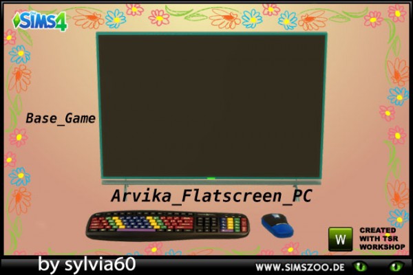  Blackys Sims 4 Zoo: Flatscreen PC by sylvia60