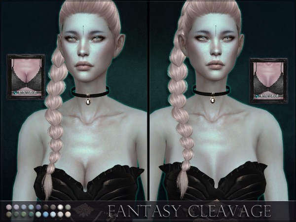  The Sims Resource: Fantasy Skin 2 and Cleavage detail by RemusSirion