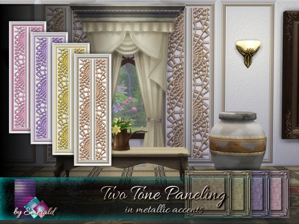  The Sims Resource: Two Tone Paneling by emerald