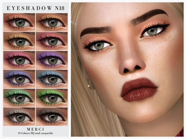  The Sims Resource: Eyeshadow N18 by Merci