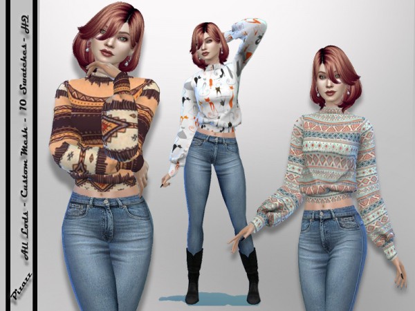  The Sims Resource: Over Sized Shirt by pizazz