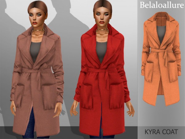 The Sims Resource: Kyra coat by belal1997 • Sims 4 Downloads