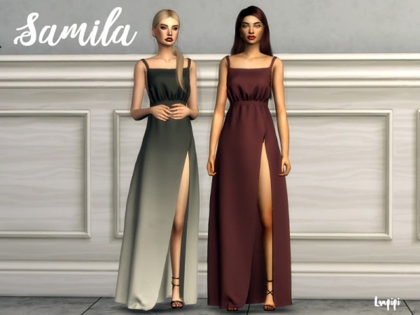  The Sims Resource: Samila Dress by Laupipi