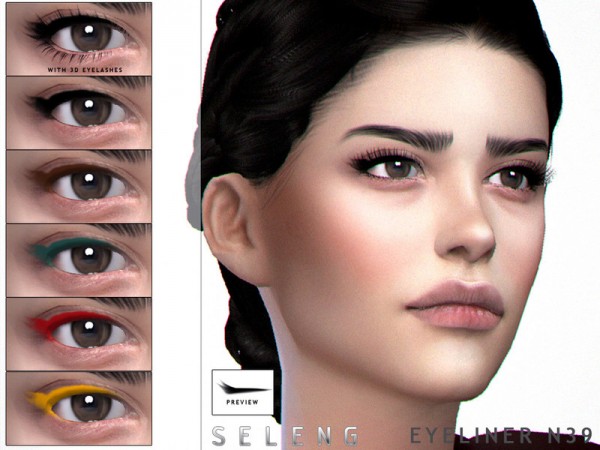  The Sims Resource: Eyeliner N39 by Seleng