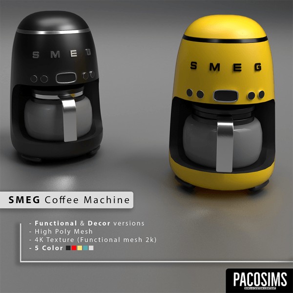  Paco Sims: SMEG Coffee Machine