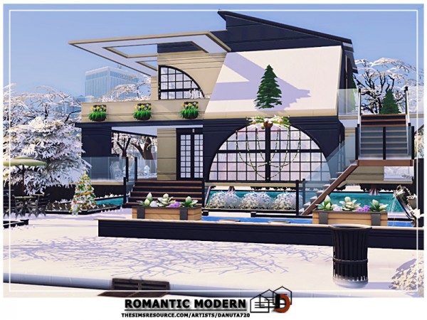  The Sims Resource: Romantic modern home by Danuta720