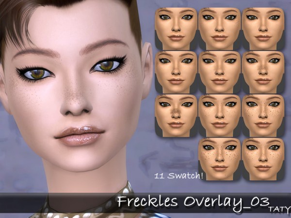  The Sims Resource: Freckles Overlay 03 by Taty