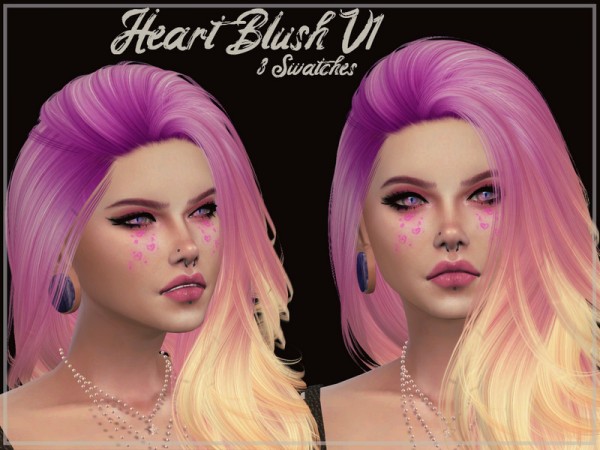  The Sims Resource: Heart Blush V1 by Reevaly