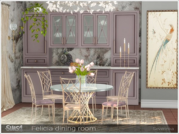  The Sims Resource: Felicia dining room by Severinka