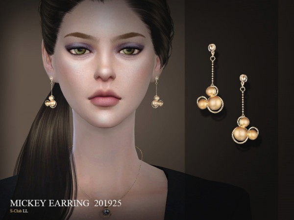  The Sims Resource: Earrings 201925 LL by S Club