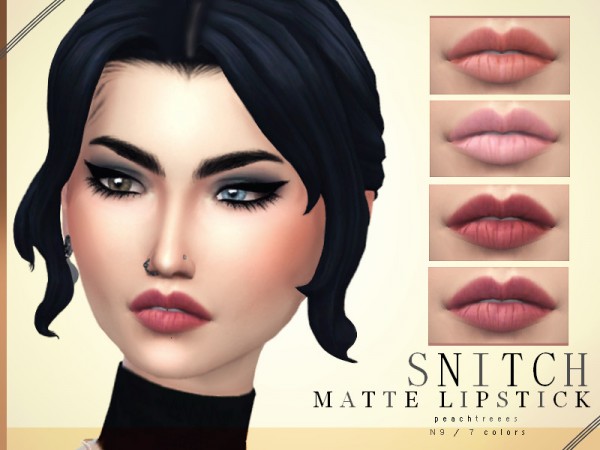  The Sims Resource: Snitch Lipstick N9 by peachtreees