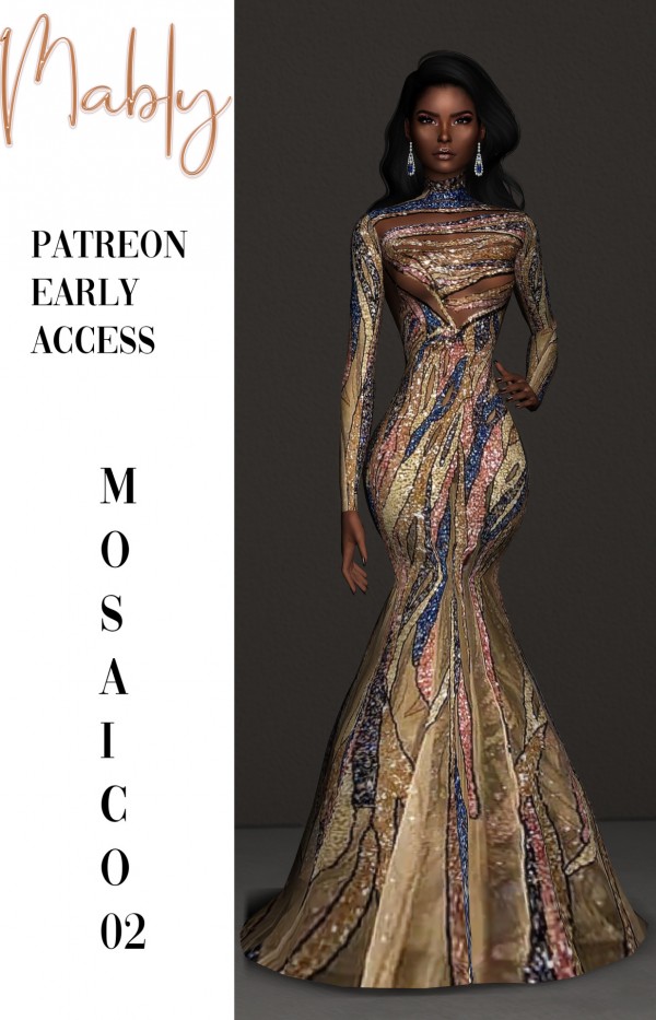  Mably Store: Mosaico Dress O1 AND O2