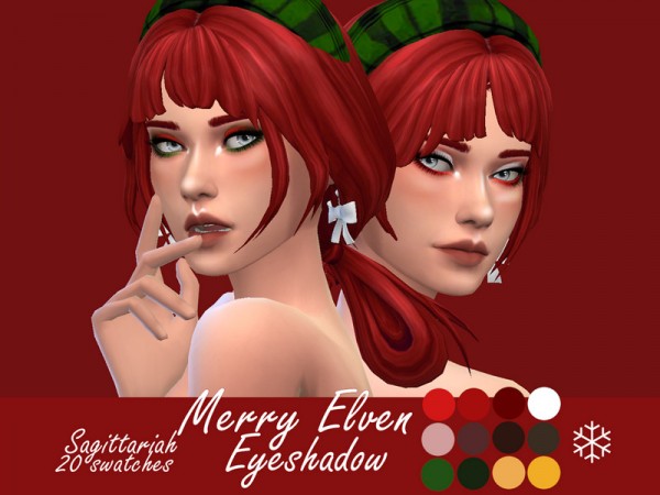 The Sims Resource: Merry Elven Eyeshadow by Sagittariah
