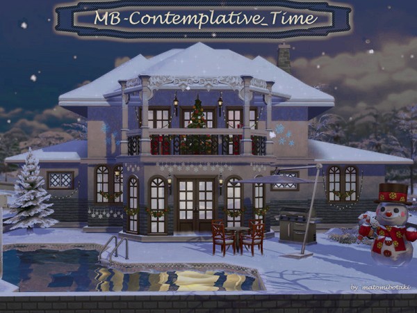  The Sims Resource: Contemplative Time House by matomibotaki