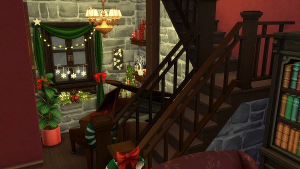  Mod The Sims: A Christmas House (No CC) by Caradriel