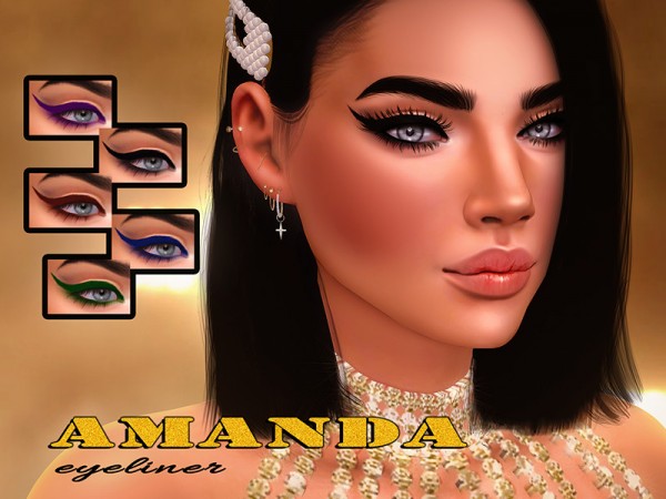  The Sims Resource: Amanda Eyeliner by KatVerseCC