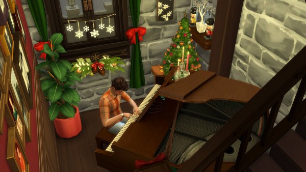  Mod The Sims: A Christmas House (No CC) by Caradriel