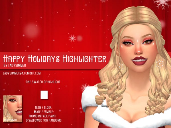  The Sims Resource: Happy Holidays Highlight by LadySimmer94