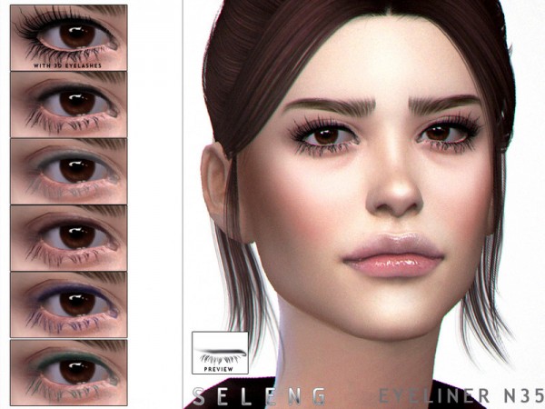  The Sims Resource: Eyeliner N35 by Seleng