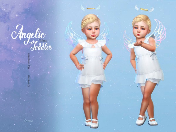  The Sims Resource: Angelic Toddler Wings by Suzue