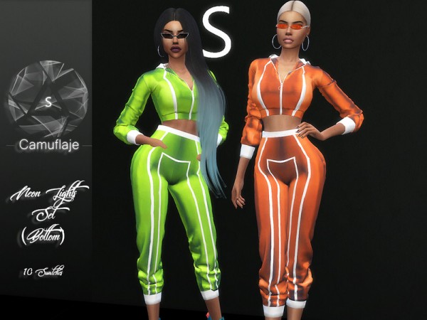  The Sims Resource: Neon Lights Bottom by Camuflaje