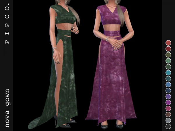  The Sims Resource: Nova gown by Pipco