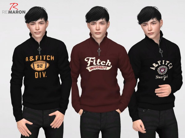  The Sims Resource: Sweater for men by remaron