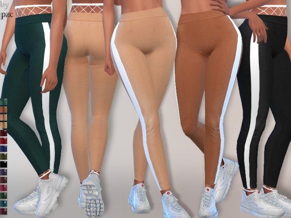  The Sims Resource: Athletic Leggings by Pinkzombiecupcakes