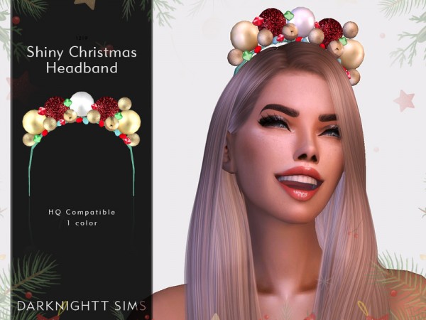  The Sims Resource: Shiny Christmas Headband by DarkNighTt