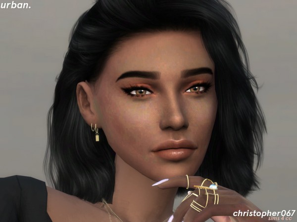  The Sims Resource: Urban Earrings by Christopher067