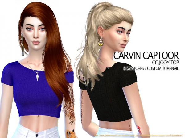 The Sims Resource: Jooy Top by carvin captoor