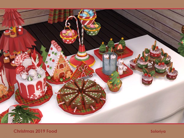  The Sims Resource: Christmas 2019 Food by soloriya