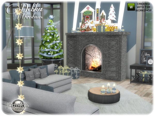  The Sims Resource: Debka christmas living by jomsims