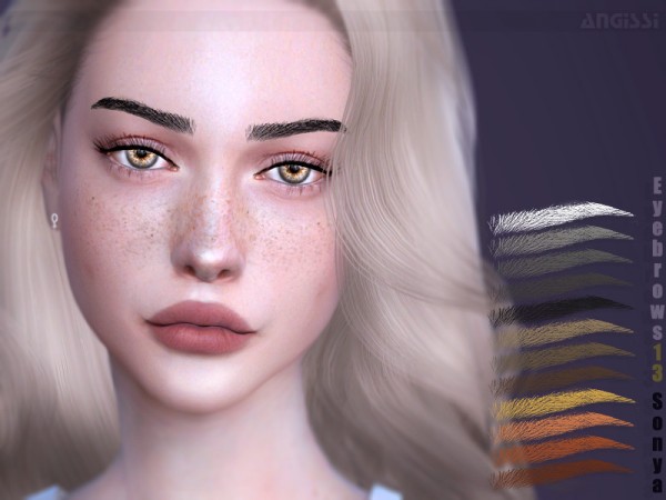  The Sims Resource: Eyebrows13 Sonya by ANGISSI