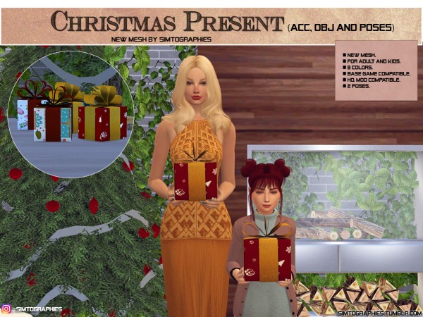  Simtographies: Christmas Present   Acc, Objects and Poses