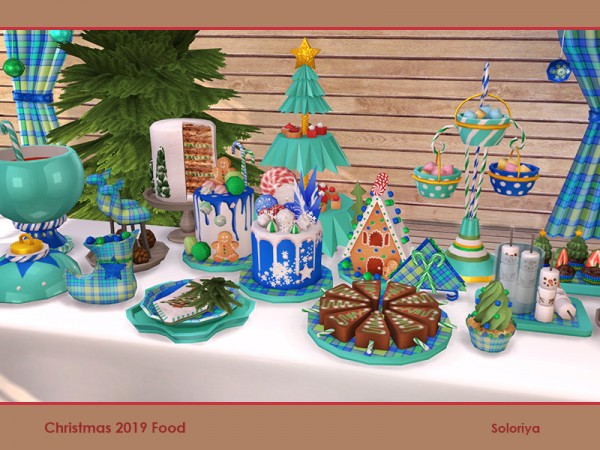  The Sims Resource: Christmas 2019 Food by soloriya