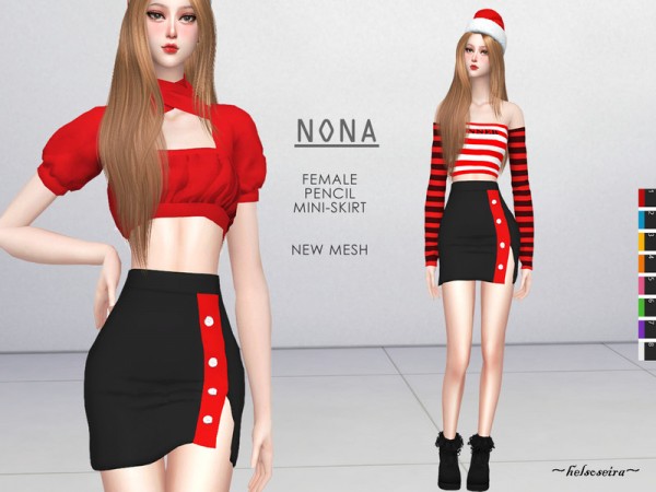  The Sims Resource: NONA   Mini Skirt by Helsoseira
