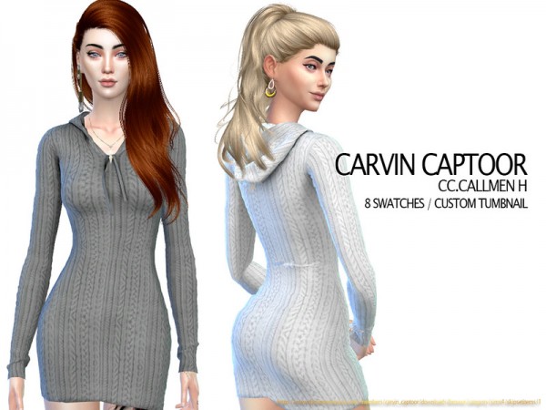  The Sims Resource: Callmen H Dress by carvin captoor