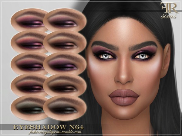  The Sims Resource: Eyeshadow N64 by FashionRoyaltySims