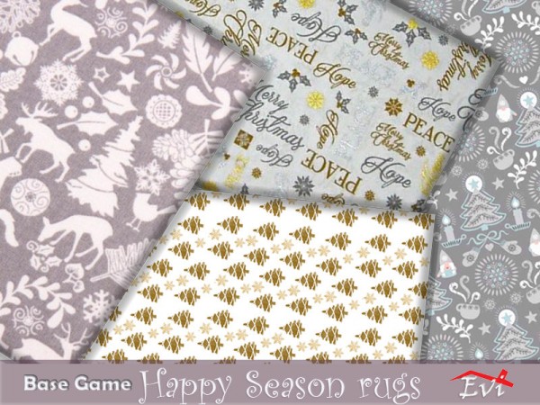  The Sims Resource: Happy season rugs by evi