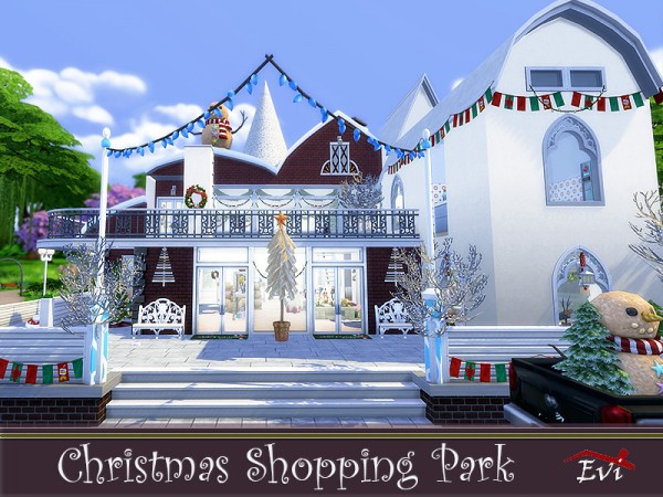 The Sims Resource: Christmas Shopping Park by evi