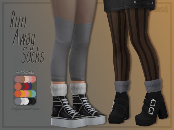  The Sims Resource: Run Away Socks by Trillyke