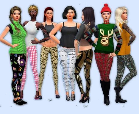  All4Sims: Tights footless by Oldbox