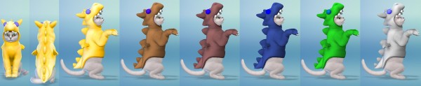  Mod The Sims: Pernese Dragon Costume for Cats by EmilitaRabbit