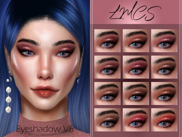  The Sims Resource: Eyeshadow V6 by Lisaminicatsims