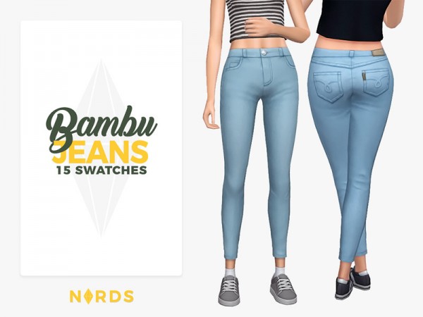  The Sims Resource: Bambu Jeans by Nords