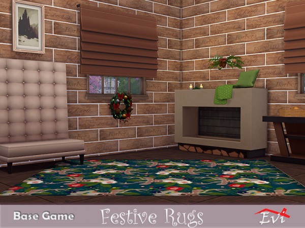  The Sims Resource: Festive rugs by evi