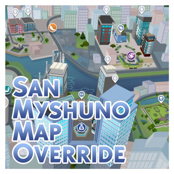  Mod The Sims: San Myshuno Map Override by Menaceman44
